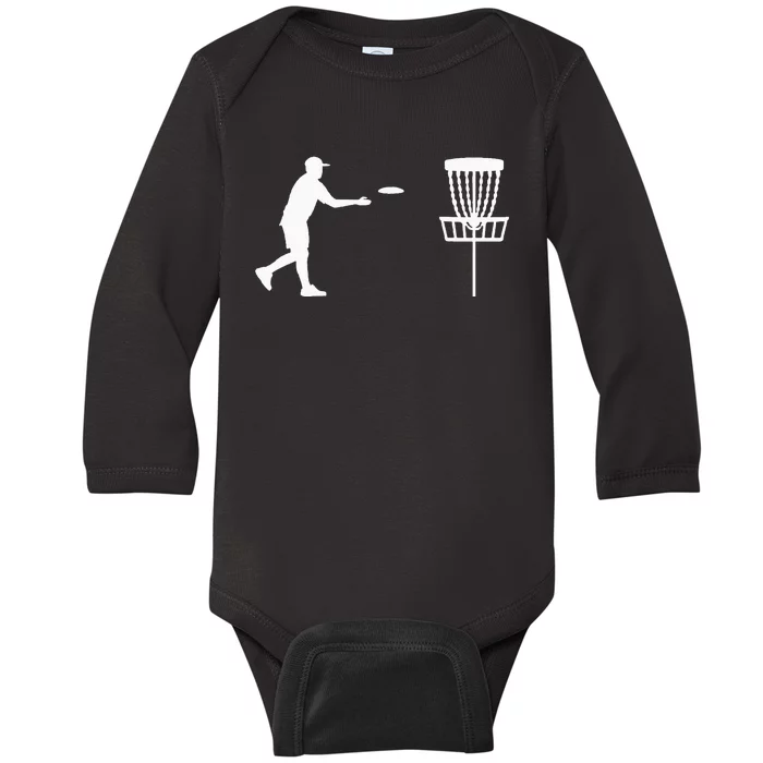 Disc golf player Baby Long Sleeve Bodysuit