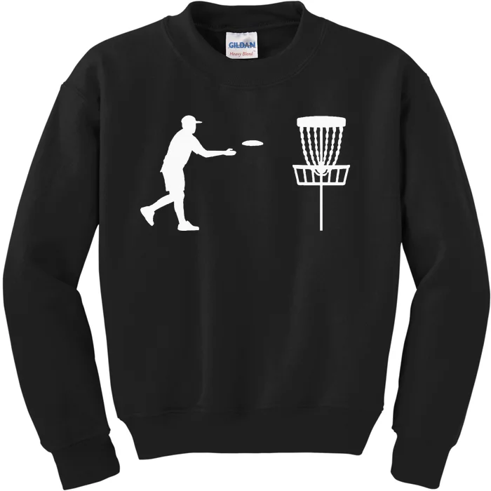 Disc golf player Kids Sweatshirt