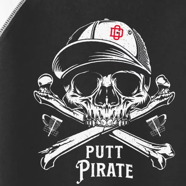 Disc Golf Putt Pirate I Funny Sarcastic Toddler Fine Jersey T-Shirt