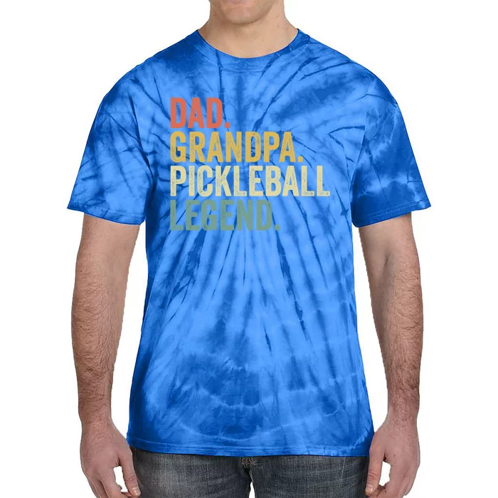 Dad Grandpa Pickleball Legend Funny Fathers Day Gift Tie-Dye T-Shirt