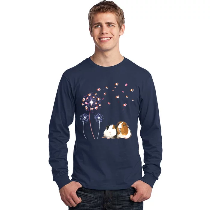 Dandelion Guinea Pig Cute Guinea Pig Floral Dandelion Spread Tall Long Sleeve T-Shirt