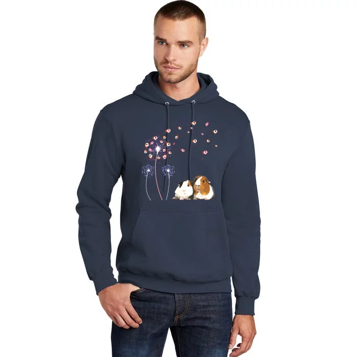 Dandelion Guinea Pig Cute Guinea Pig Floral Dandelion Spread Tall Hoodie