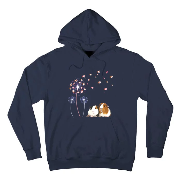 Dandelion Guinea Pig Cute Guinea Pig Floral Dandelion Spread Tall Hoodie