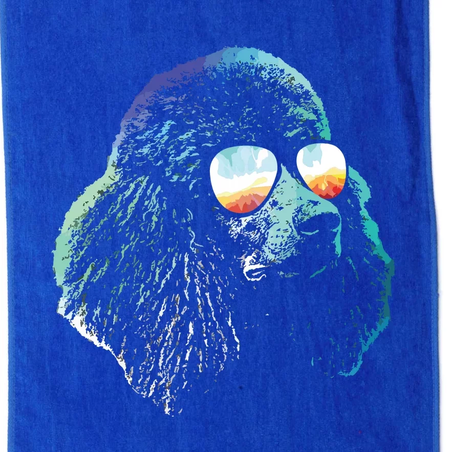 Disco Groovy Poodle Dog Gift Platinum Collection Golf Towel