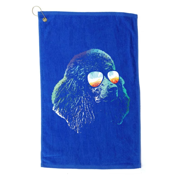 Disco Groovy Poodle Dog Gift Platinum Collection Golf Towel