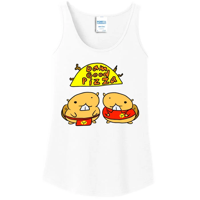 Dam Good Pizza Ladies Essential Tank