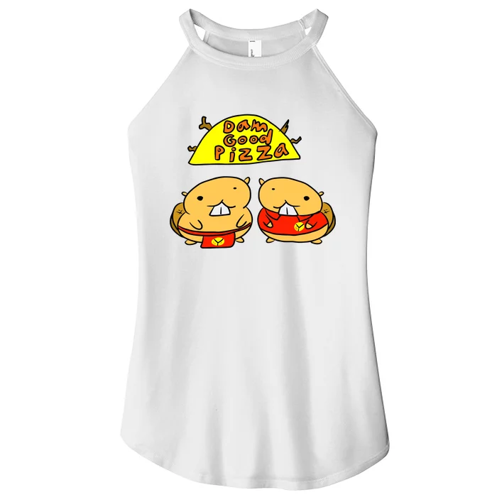 Dam Good Pizza Women’s Perfect Tri Rocker Tank