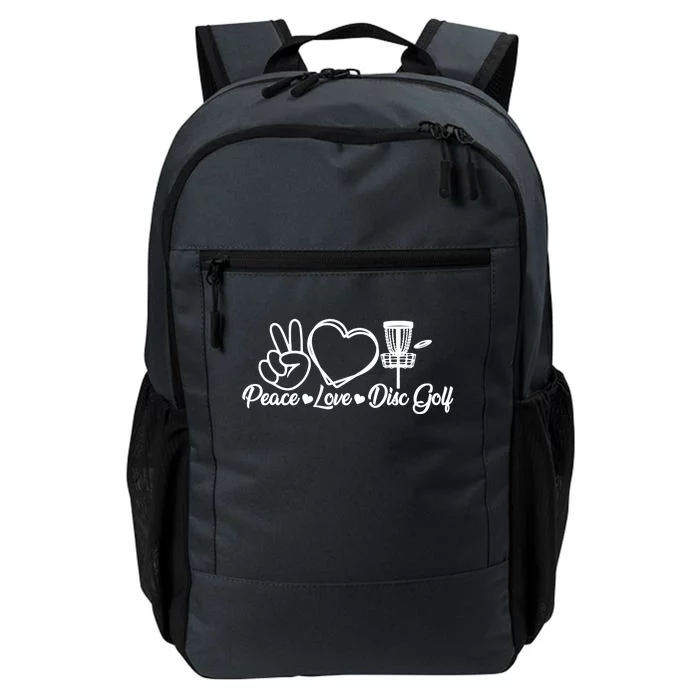 Disc Golfing Peace Love Disc Golf Daily Commute Backpack