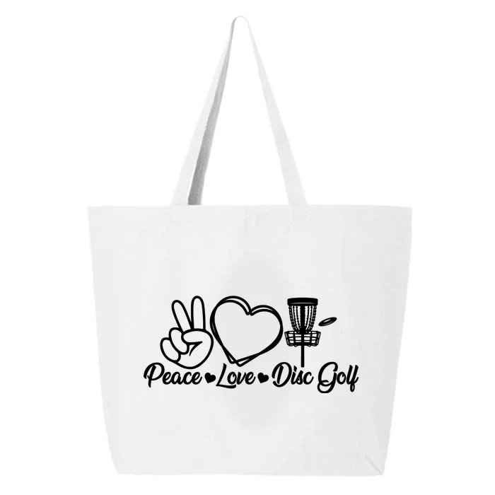 Disc Golfing Peace Love Disc Golf 25L Jumbo Tote