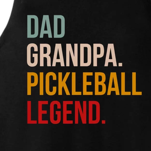 Dad Grandpa Pickleball Legend Ladies Tri-Blend Wicking Tank