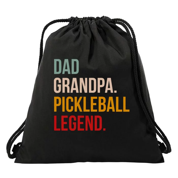 Dad Grandpa Pickleball Legend Drawstring Bag