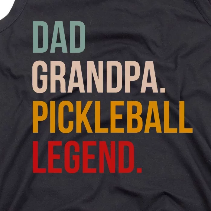 Dad Grandpa Pickleball Legend Tank Top