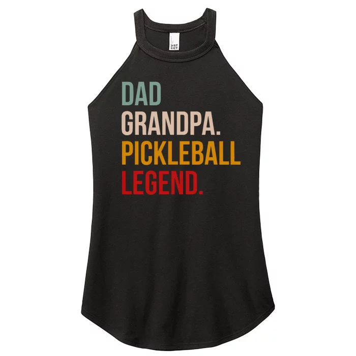 Dad Grandpa Pickleball Legend Women’s Perfect Tri Rocker Tank