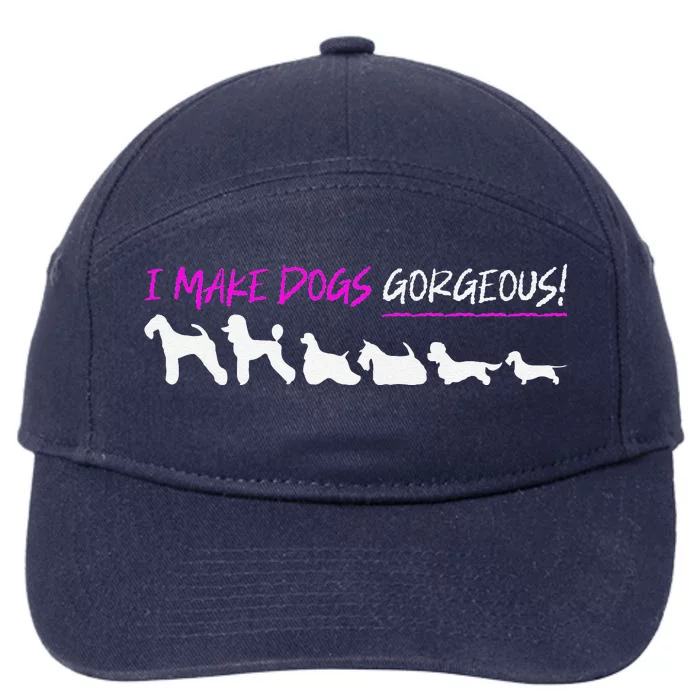 Dog Grooming Premium 7-Panel Snapback Hat