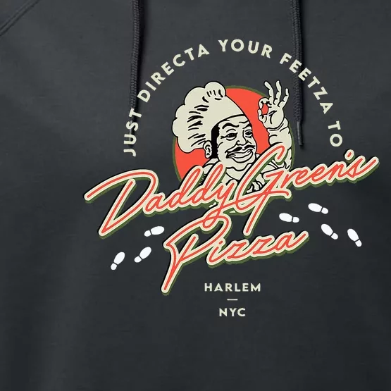 Daddy GreenS Pizza Last Dragon Performance Fleece Hoodie