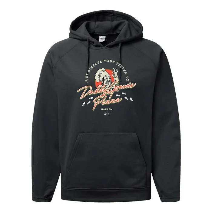 Daddy GreenS Pizza Last Dragon Performance Fleece Hoodie