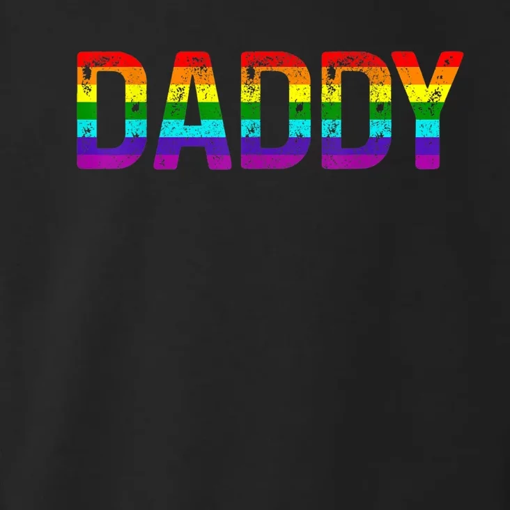 Daddy Gay Pride Month LGBTQ Fathers Day Rainbow Flag Queer Toddler Hoodie