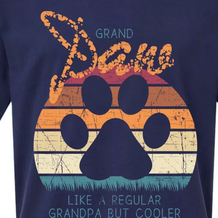 Dog Grandpa Paws Design Retro Grand Paw But Cooler Fur Daddy Gift Sueded Cloud Jersey T-Shirt