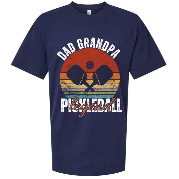 Dad Grandpa Pickleball Legend Cool Funny Fathers Day Cute Gift Sueded Cloud Jersey T-Shirt