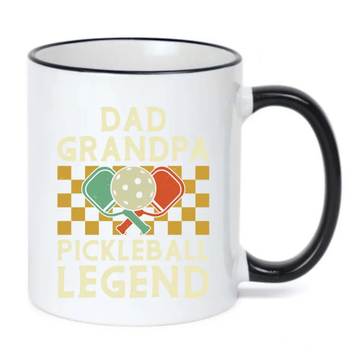 Dad Grandpa Pickleball Legend FatherS Day Dad Grandpa Meaningful Gift Black Color Changing Mug