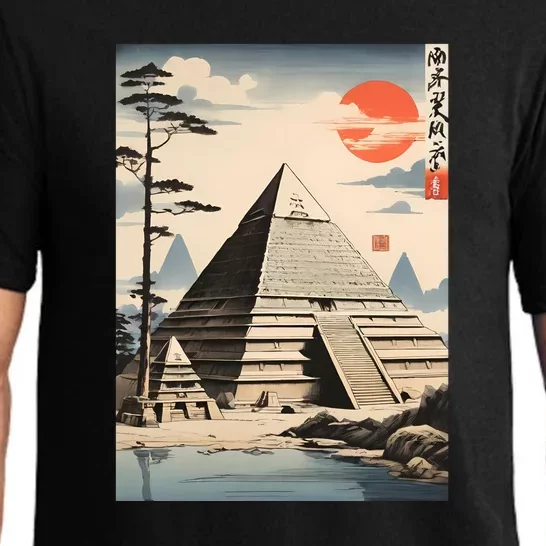 Drawing Giza Pyramid Japanes Style Pajama Set