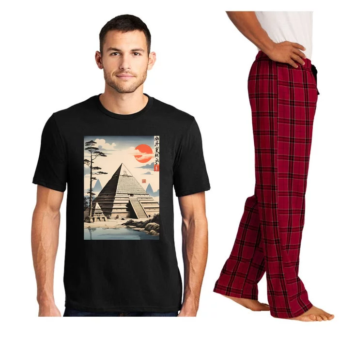 Drawing Giza Pyramid Japanes Style Pajama Set