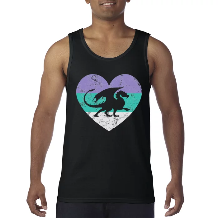 Dragon Gift Retro Cute Tank Top