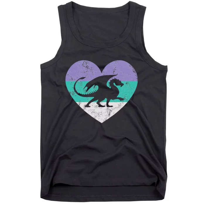 Dragon Gift Retro Cute Tank Top