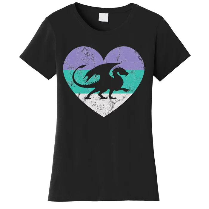 Dragon Gift Retro Cute Women's T-Shirt