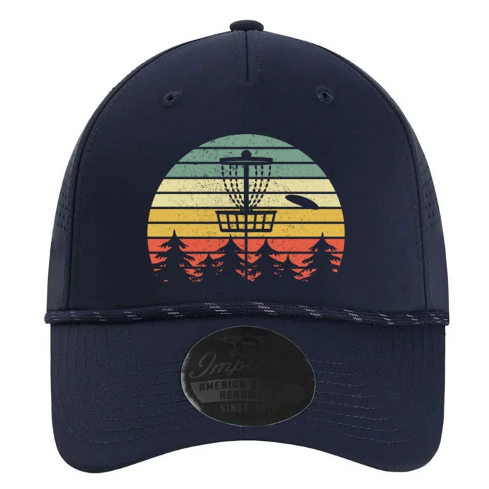 Disc Golf Retro Vintage Frisbee Design Performance The Dyno Cap