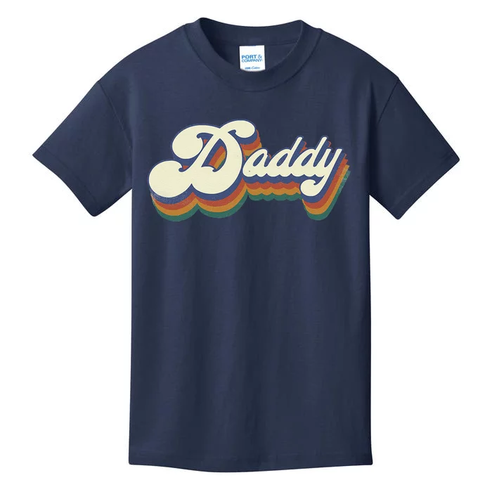 Daddy Gifts Retro Vintage Fathers Day Daddy Kids T-Shirt