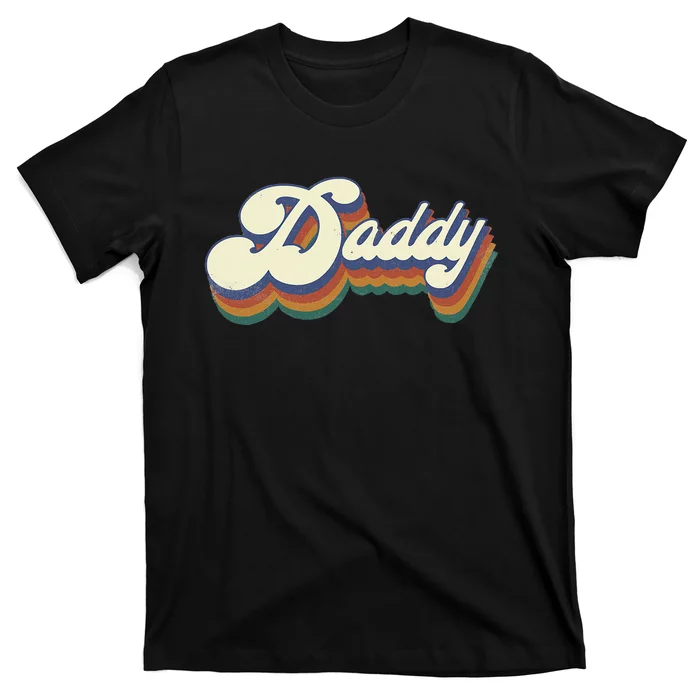 Daddy Gifts Retro Vintage Fathers Day Daddy T-Shirt