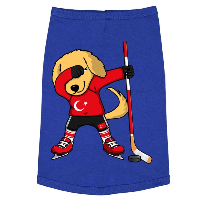 Dabbing Golden Retriever Turkey Ice Hockey Fans Jersey Sport Gift Doggie Tank