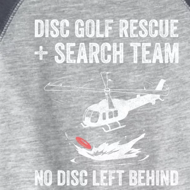 Disc Gold Rescue + Search Team No Disc Left Beind Gift Toddler Fine Jersey T-Shirt