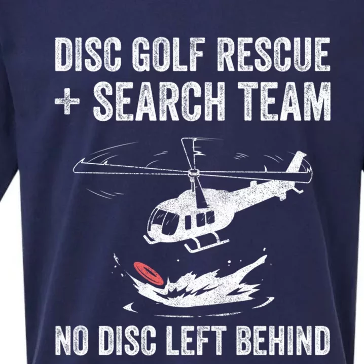 Disc Gold Rescue + Search Team No Disc Left Beind Gift Sueded Cloud Jersey T-Shirt