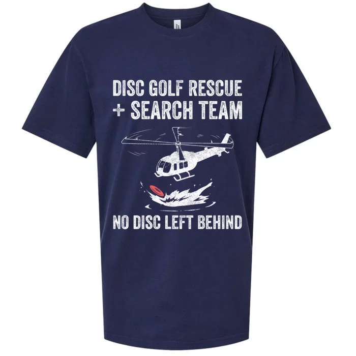 Disc Gold Rescue + Search Team No Disc Left Beind Gift Sueded Cloud Jersey T-Shirt