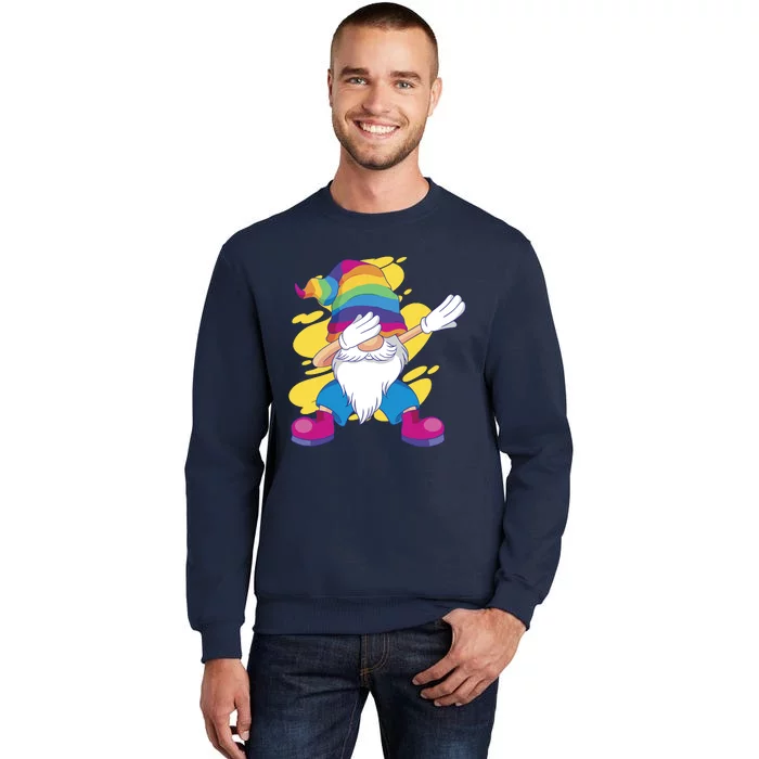 Dabbing Gnome Rainbow Tall Sweatshirt