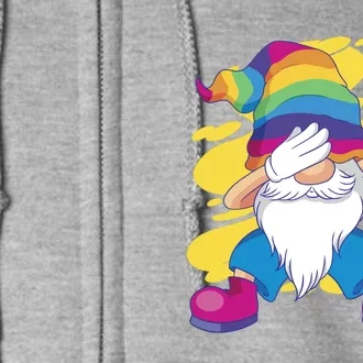 Dabbing Gnome Rainbow Full Zip Hoodie