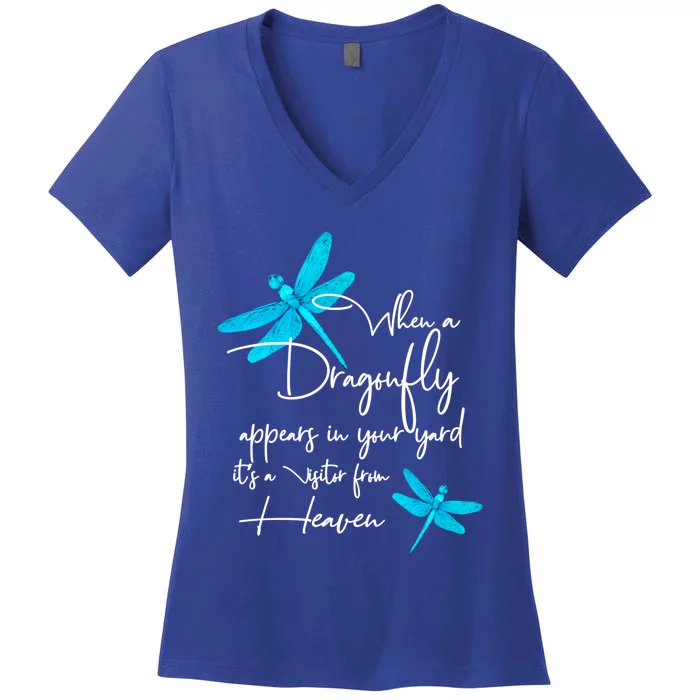 Dragonfly Gift Spiritual Faith Dragonflies Women's V-Neck T-Shirt