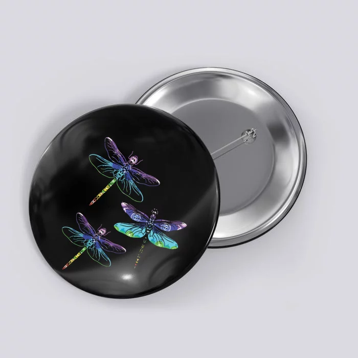 Dragonfly Gift Spirit Animal Chakra Color Dragonflies Button