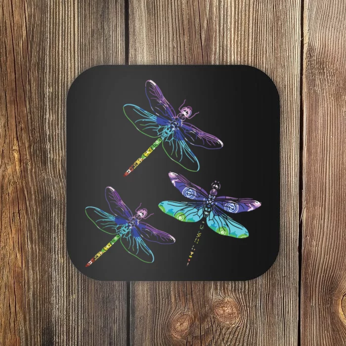 Dragonfly Gift Spirit Animal Chakra Color Dragonflies Coaster