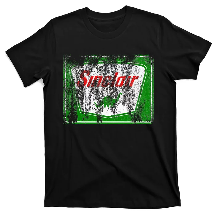 Dinosaur Gas Station Vintage Retro T-Shirt