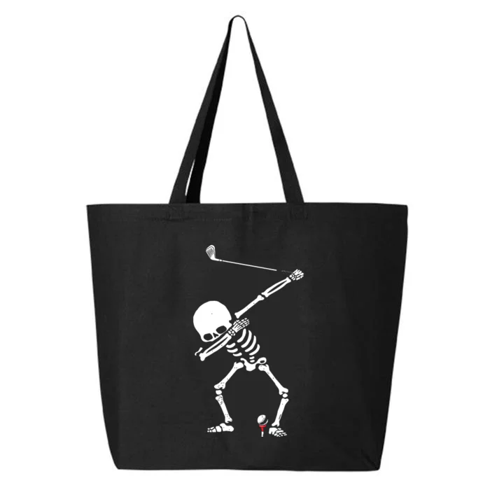 Dabbing Golf Skeleton Funny Golfer 25L Jumbo Tote