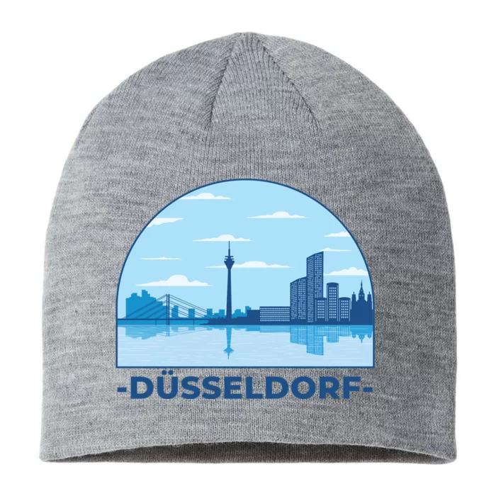 Dusseldorf Germany Skyline 8 1/2in Sustainable Knit Beanie