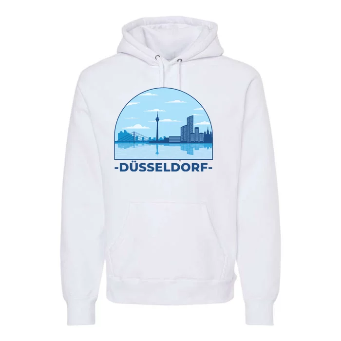 Dusseldorf Germany Skyline Premium Hoodie