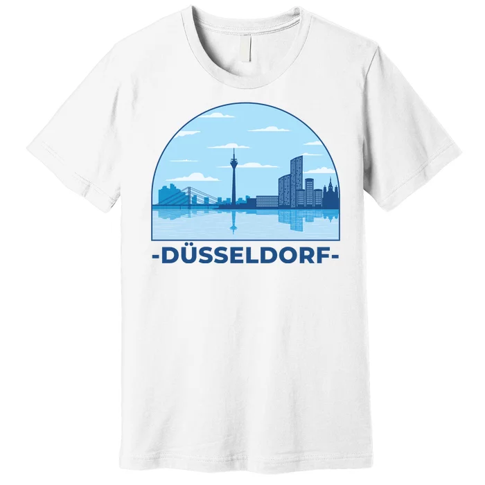 Dusseldorf Germany Skyline Premium T-Shirt