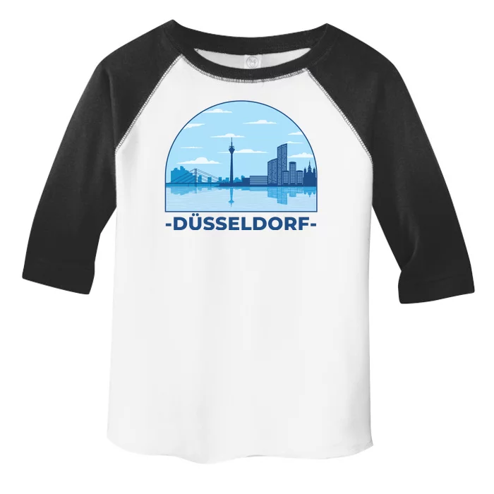 Dusseldorf Germany Skyline Toddler Fine Jersey T-Shirt