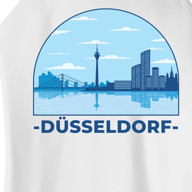 Dusseldorf Germany Skyline Women’s Perfect Tri Rocker Tank