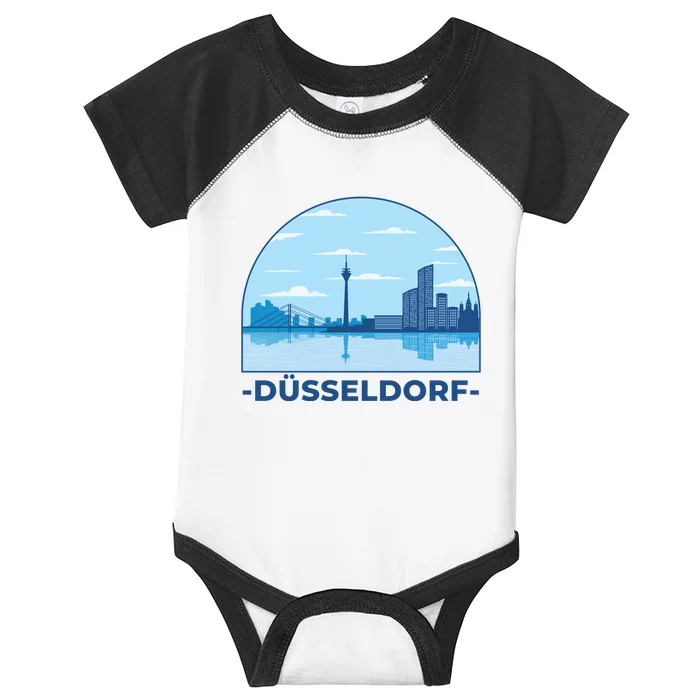 Dusseldorf Germany Skyline Infant Baby Jersey Bodysuit