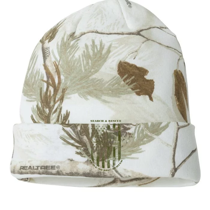 Disc Golf Search & Rescue Leave No Disc Behind Green Kati - 12in Camo Beanie